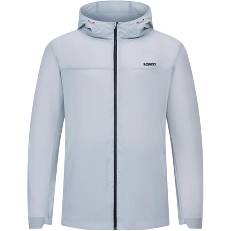 

K·SWISS Куртка KSWISS мужская синяя оловянно-серая, Tin Gray