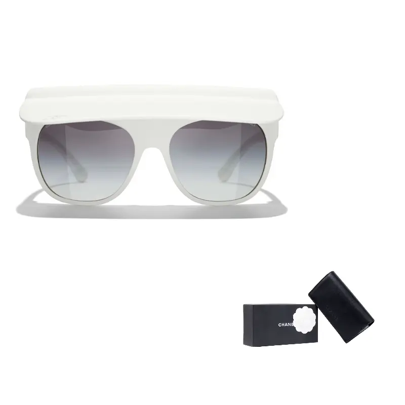 

CHANEL Квадратные солнцезащитные очки для женщин, White