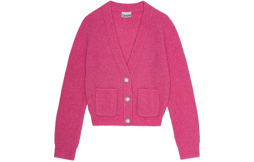 

Свитер FW23 Женский Фуксия GANNI