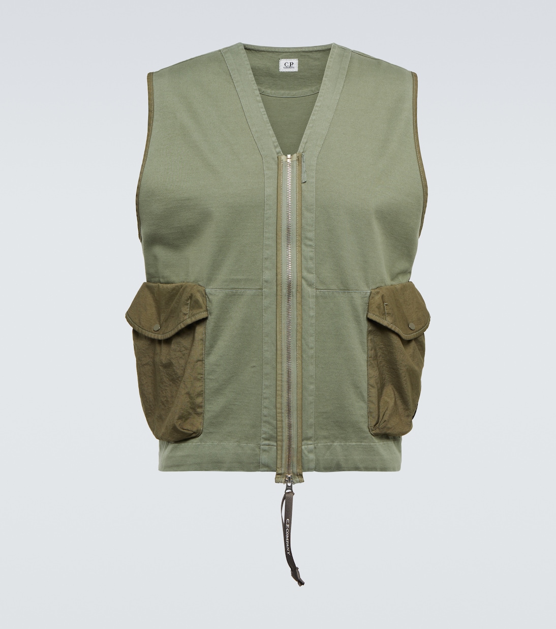 

Жилет из хлопкового джерси C.P. Company, Bronze Green