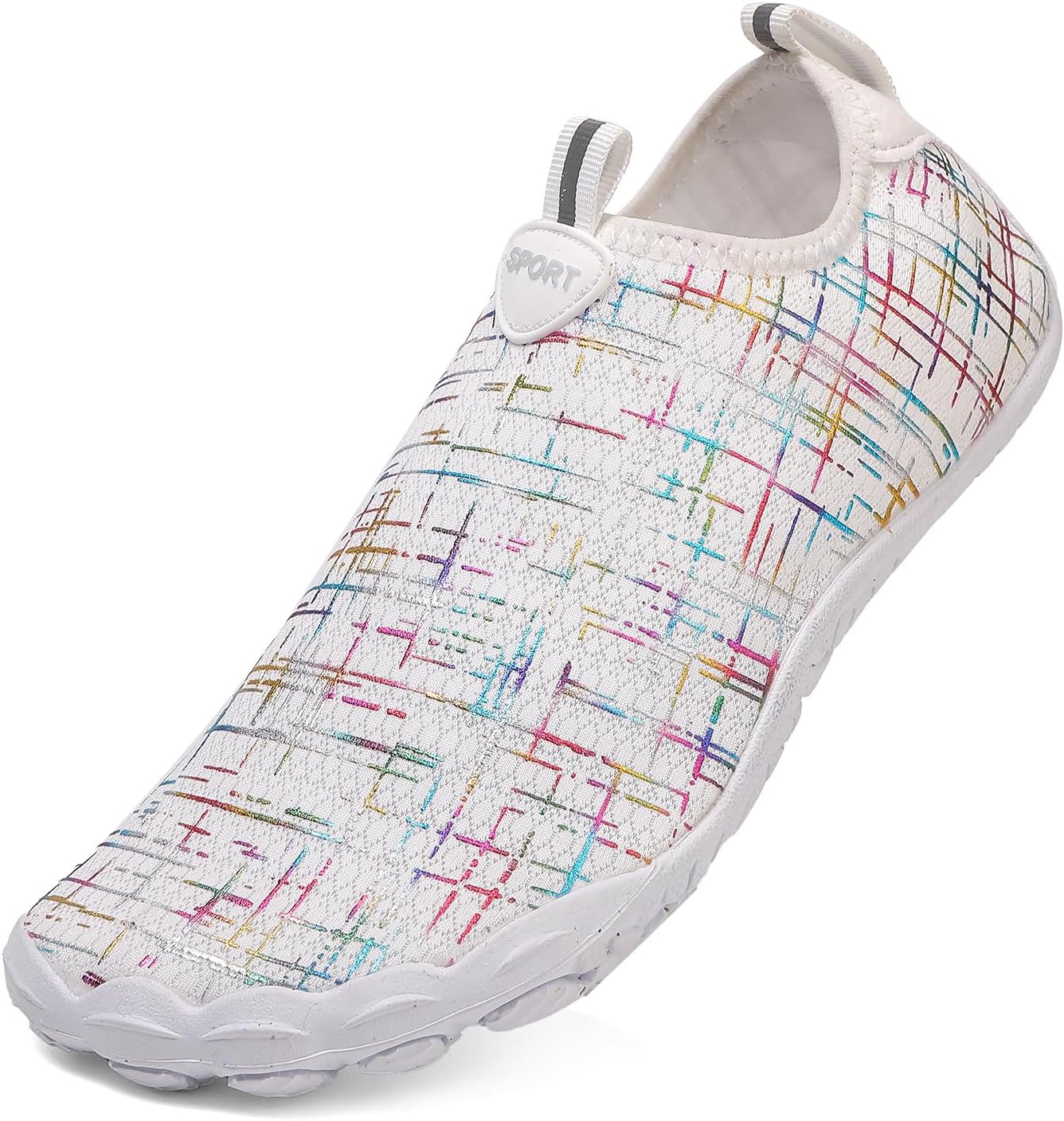 

Походные кроссовки для женщин и мужчин, нескользящие, легкие, пляжные, с широким носком, устойчивая обувь, удобная обувь для людей с нейропатией, обувь для прогулок на открытом воздухе, унисекс Generic, белый