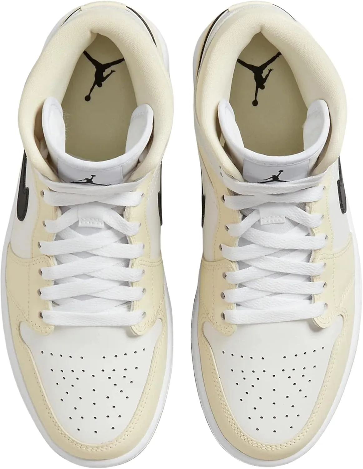 Мужские кроссовки Jordan Air 1 Mid Hi-Top Nike, белый — фото 4