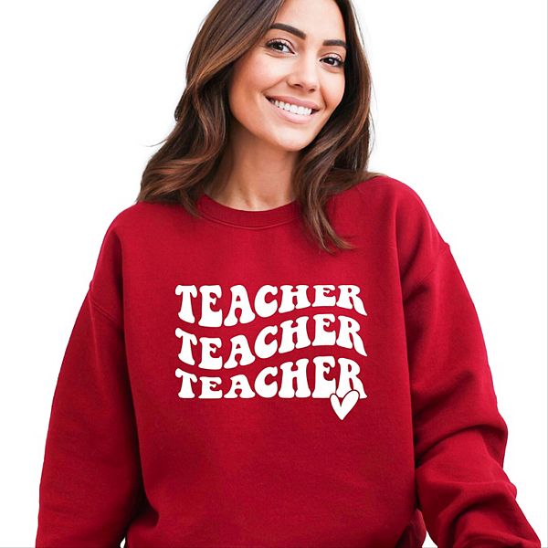 

Свитшот Teacher с волнистым сердцем Simply Sage Market, Cardinal, Зеленый, Свитшот Teacher с волнистым сердцем Simply Sage Market, Cardinal