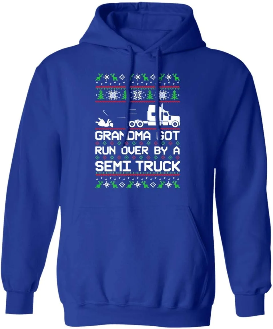 

Мужской худи с принтом "Полугрузовик сбил бабушку на Рождество" Wheel Spin Addict