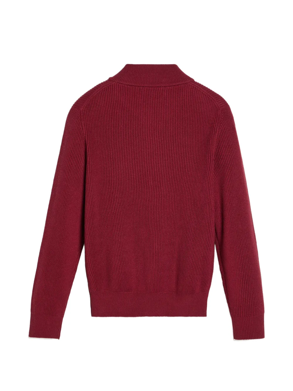 Кардиган на молнии с английской резинкой Brunello Cucinelli Kids, красный — фото 2