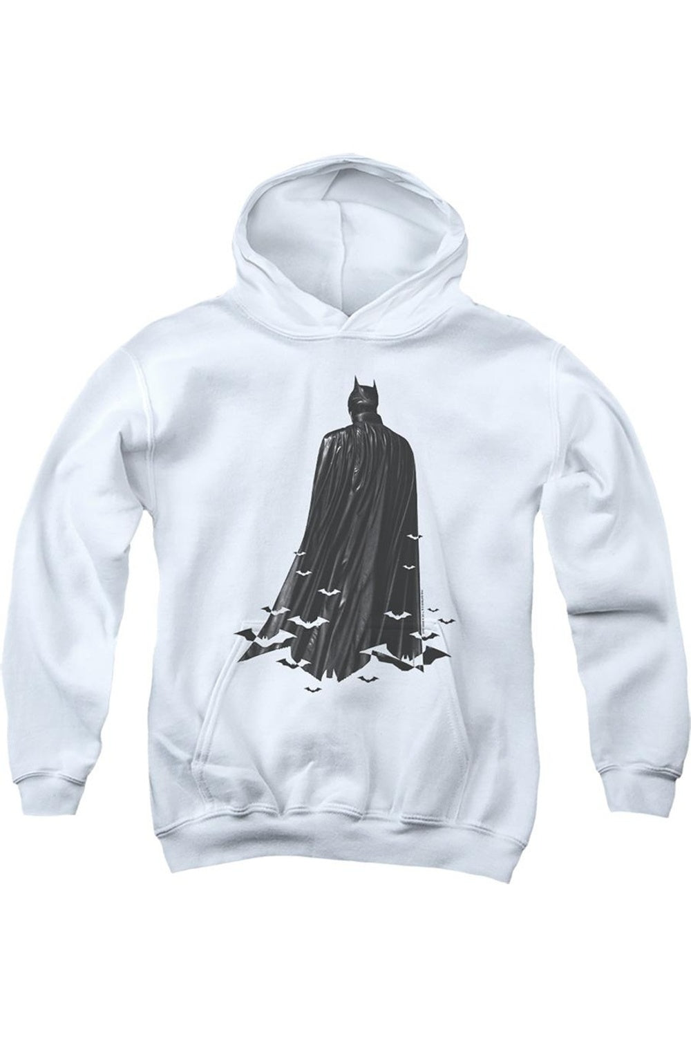 

Бэтмен: Детская толстовка с капюшоном в виде плаща Gildan, белый