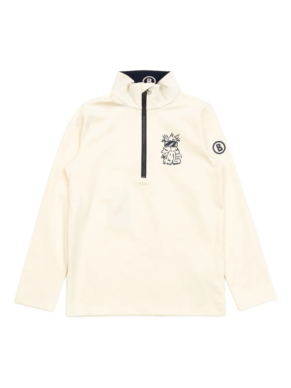 

Свитшот Benno с наполовину застегивающейся молнией Bogner Kids, нейтральный