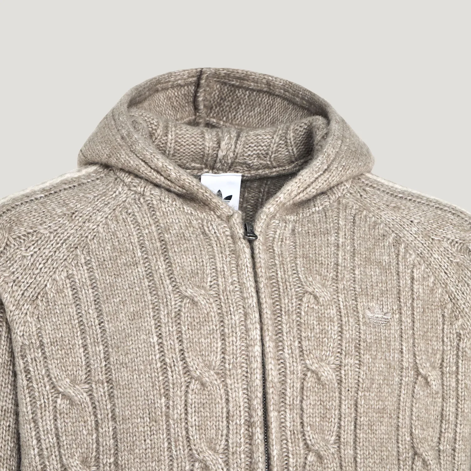 Толстовка с капюшоном и молнией RFD мужская Adidas Originals, Light Sesame Taupe — фото 4