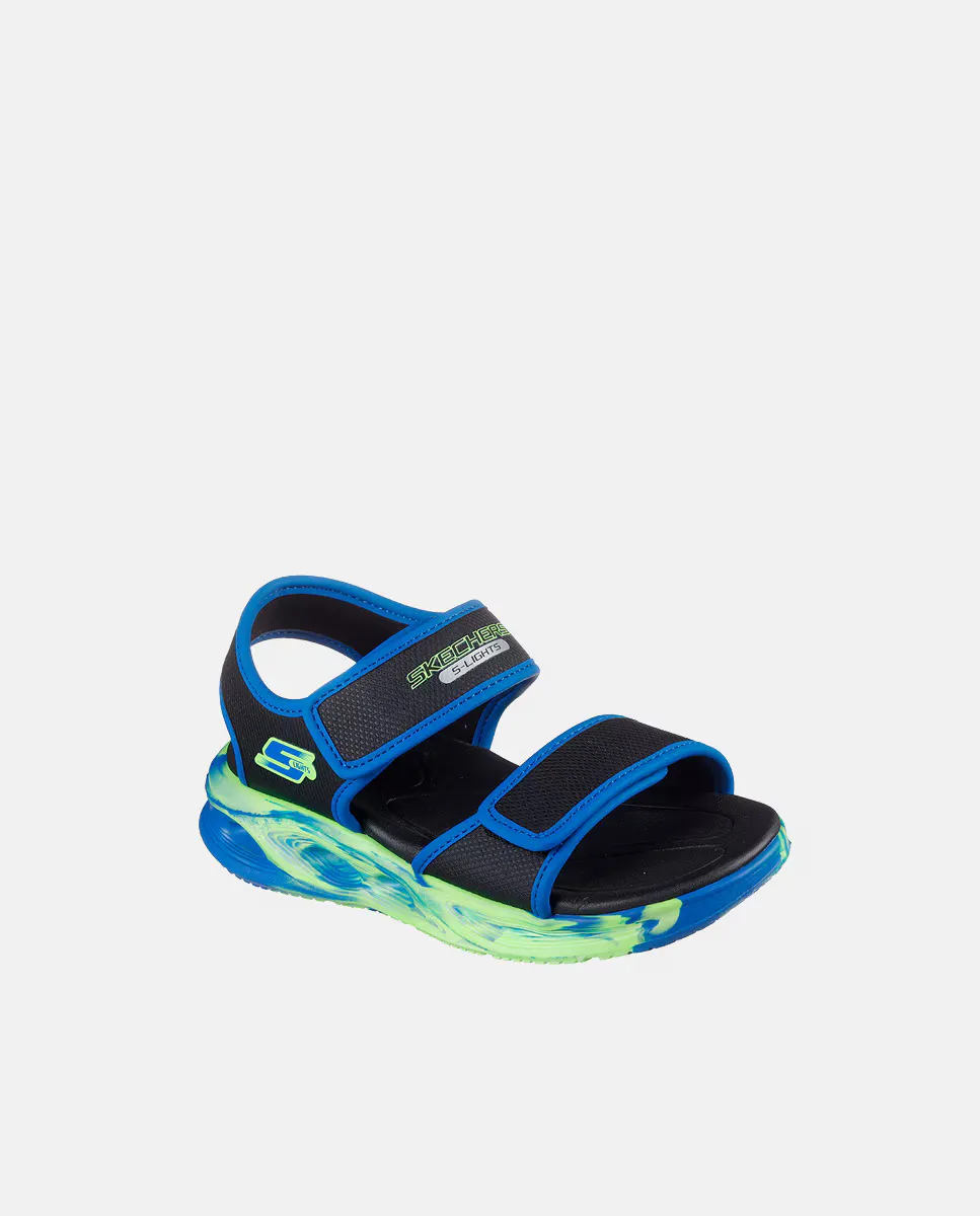 

Детские сандалии с подсветкой Skechers, черный