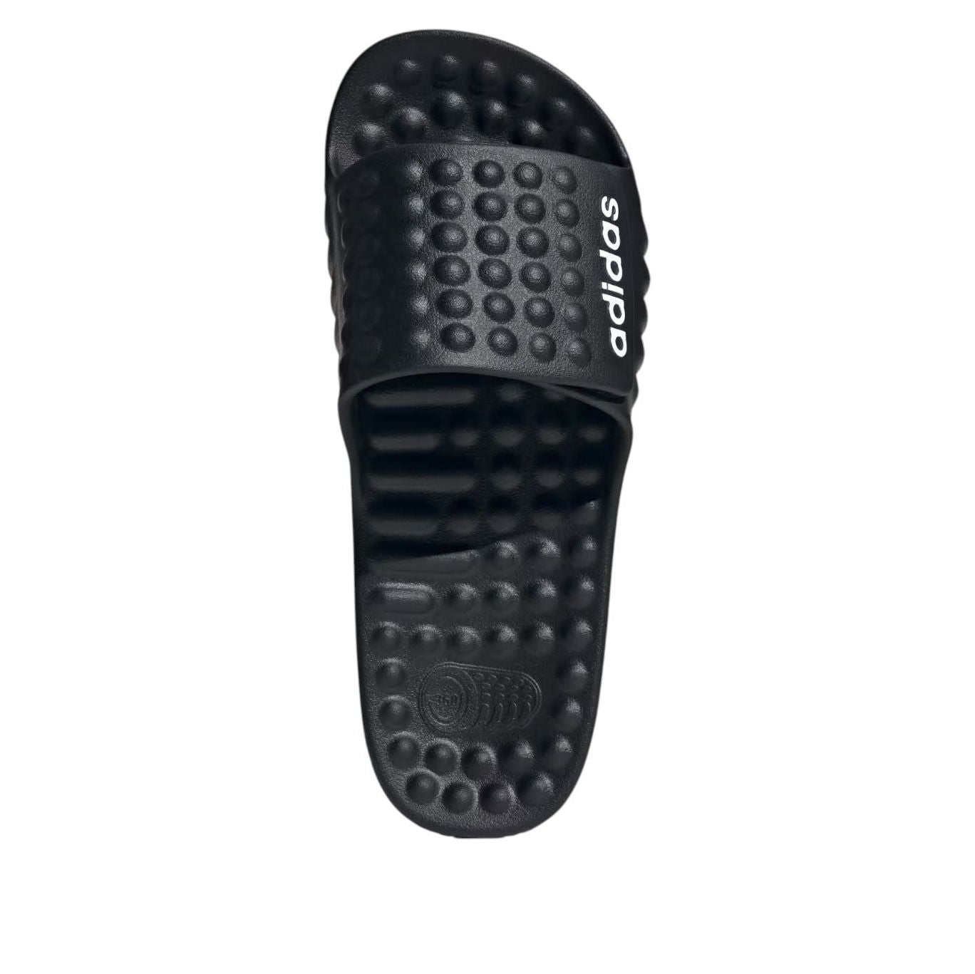 Шлепанцы Adidas Adissage 360Rec 'Черно-белые' — фото 3