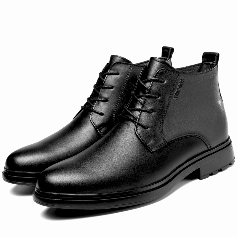 XIMO BULL Мужские повседневные туфли черные в черную клетку, цвет Black Plaid — фото 4