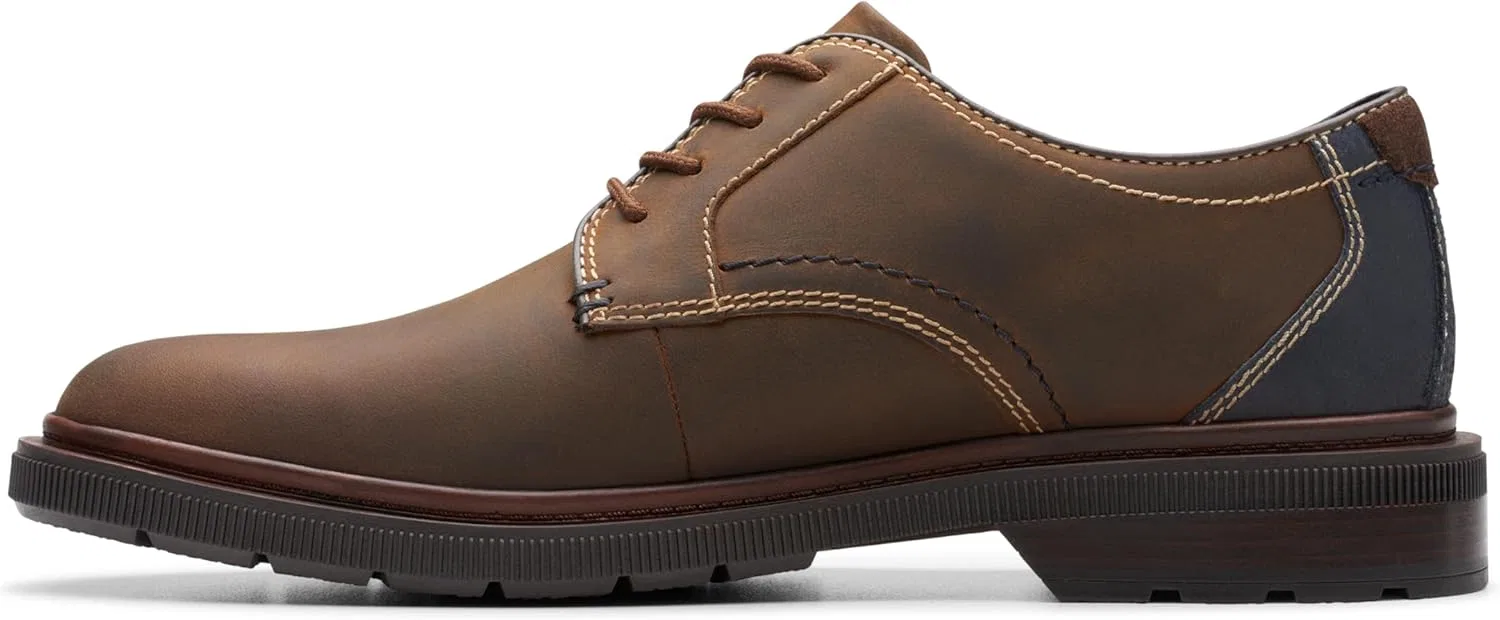 Мужские туфли Clarks Howard Over, Beeswax Leather. — фото 3