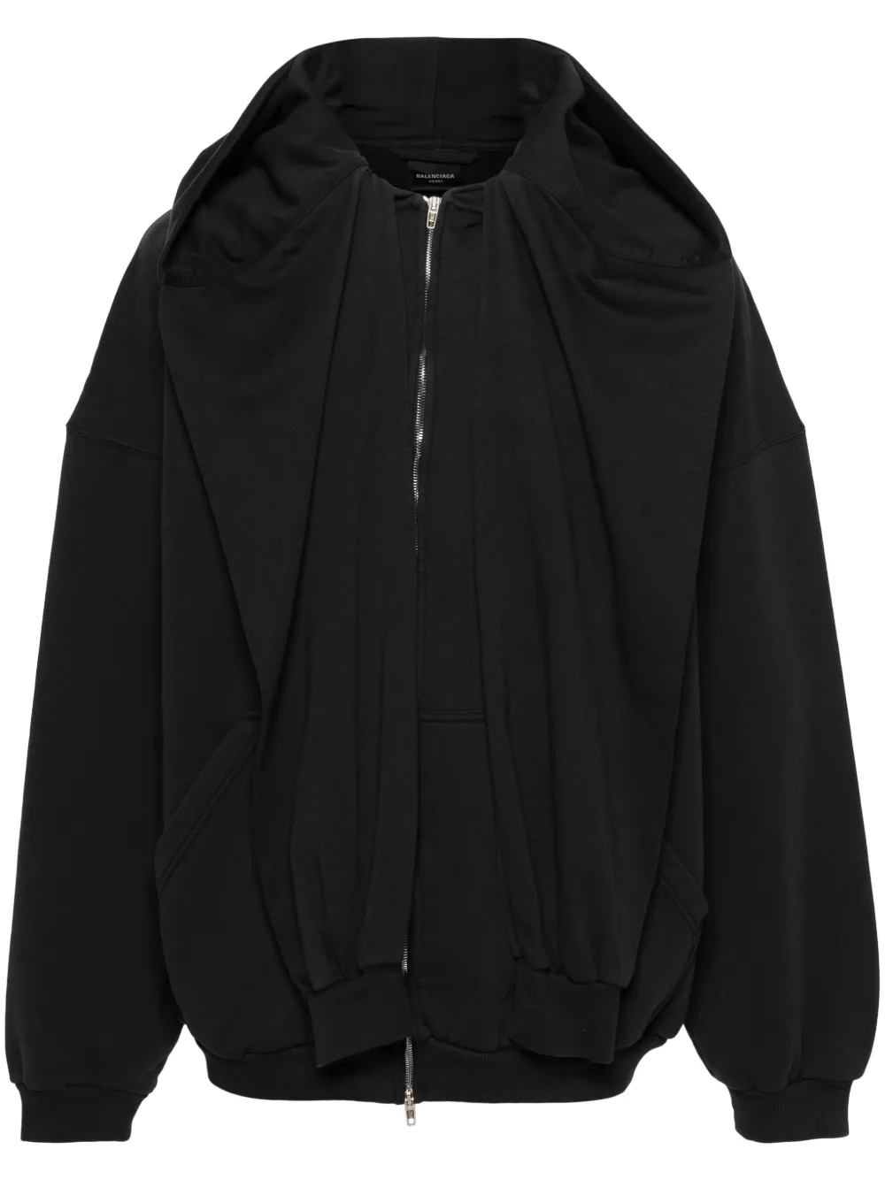 

Многослойное худи на молнии BALENCIAGA, синий