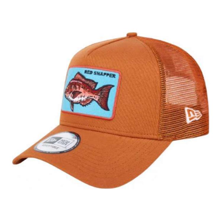

New Era Кепка бейсболка мужская коричневая, Brown