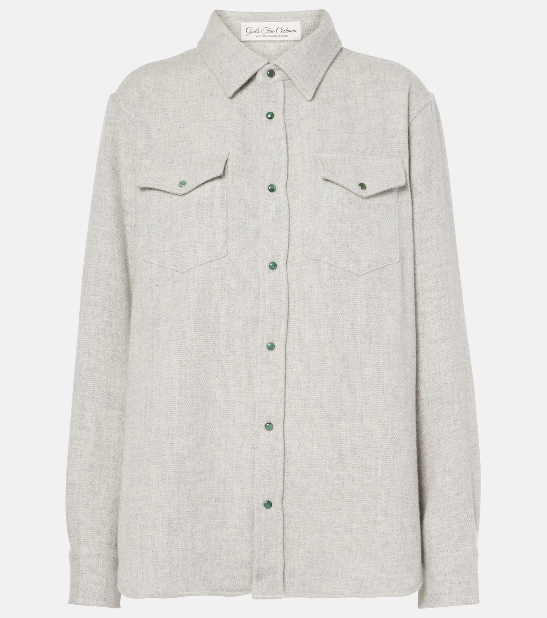 

Кашемировая рубашка God's True Cashmere, Pearl Grey