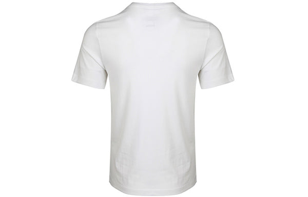 Футболка dri-fit crew solid round neck training short sleeve white Nike, белый — фото 3