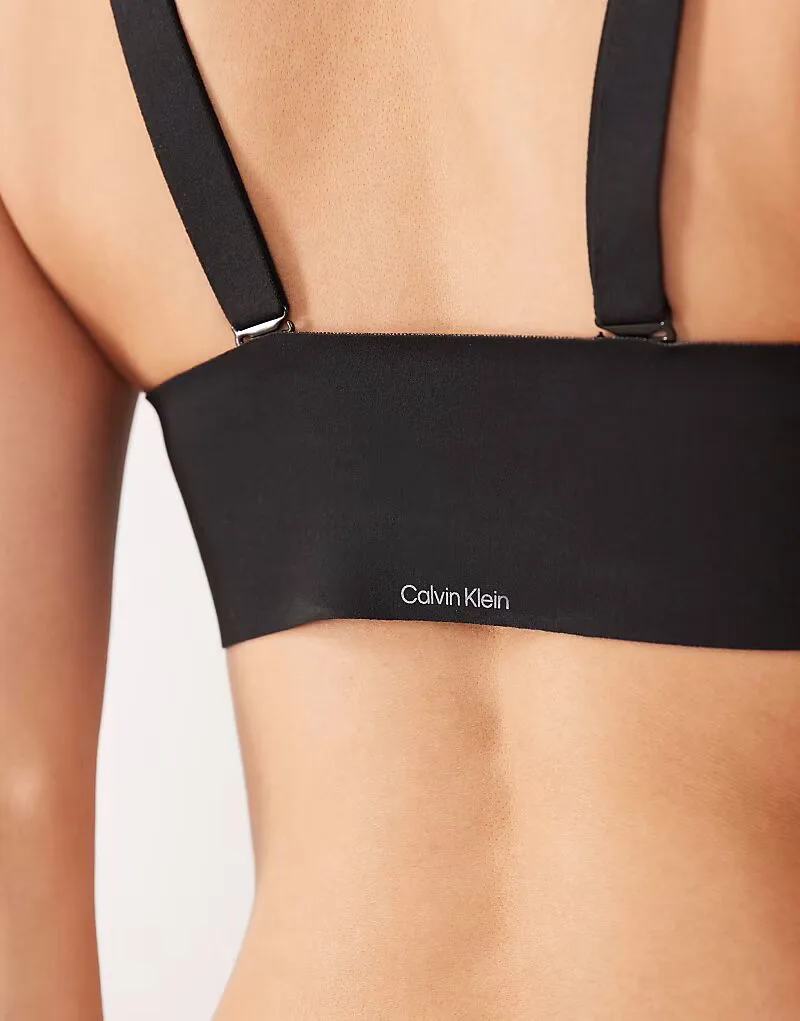 Бюстгальтер-бандо без бретелей Calvin Klein Adapt, черный — фото 2