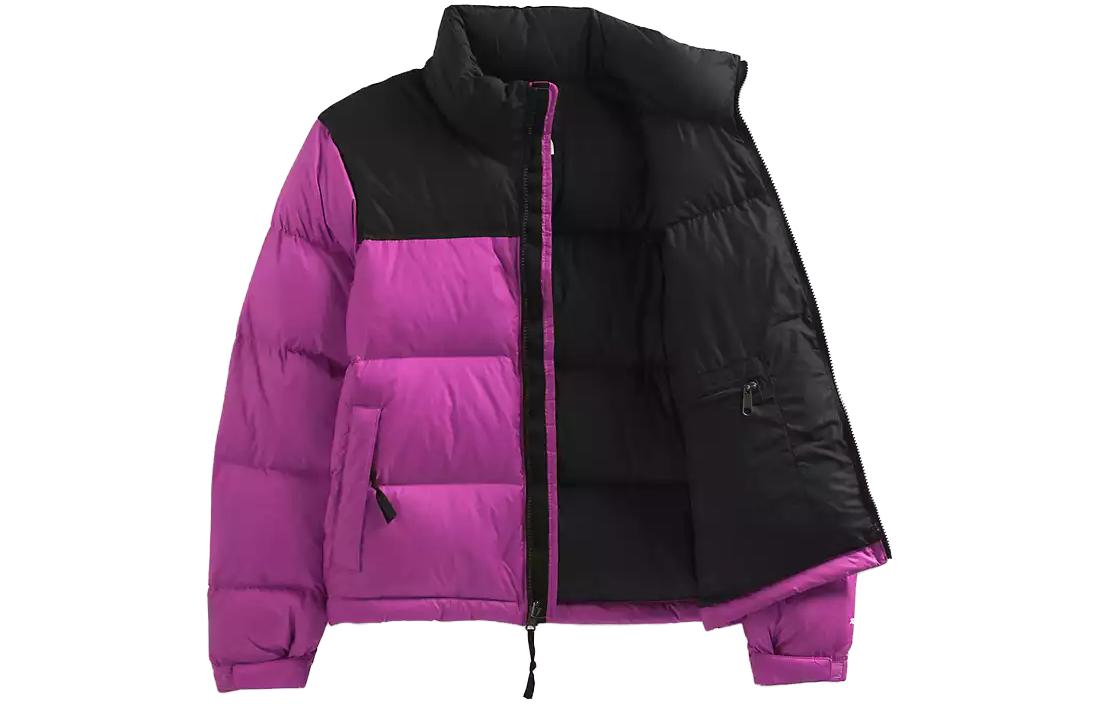 

THE NORTH FACE Женская куртка-пуховик коллекции 1996 года, фиолетово-черная, Черный, THE NORTH FACE Женская куртка-пуховик коллекции 1996 года, фиолетово-черная