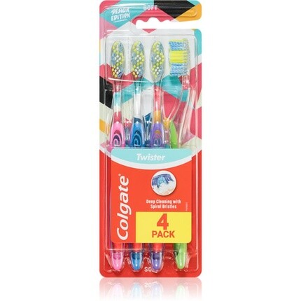 

Colgate Зубная щетка Twister Design Edition 4 шт.