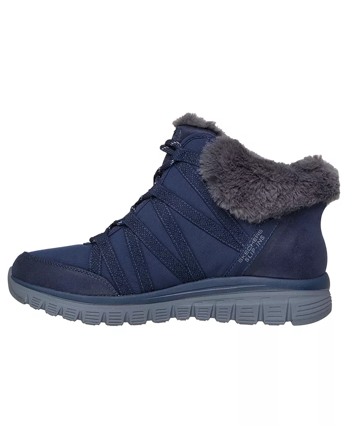 Женские слипоны Graceful - уютные ботильоны для прогулок от Finish Line Skechers, синий — фото 3