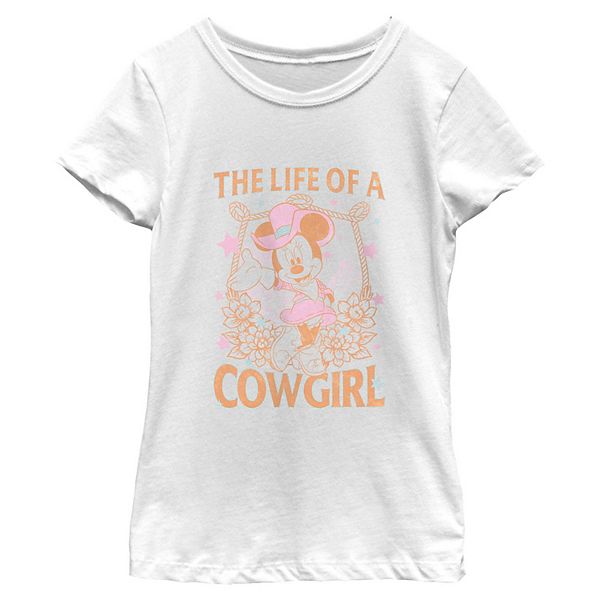 

Футболка с принтом Minnie Mouse Life of a Cowgirl для девочек 6-16 лет Disney