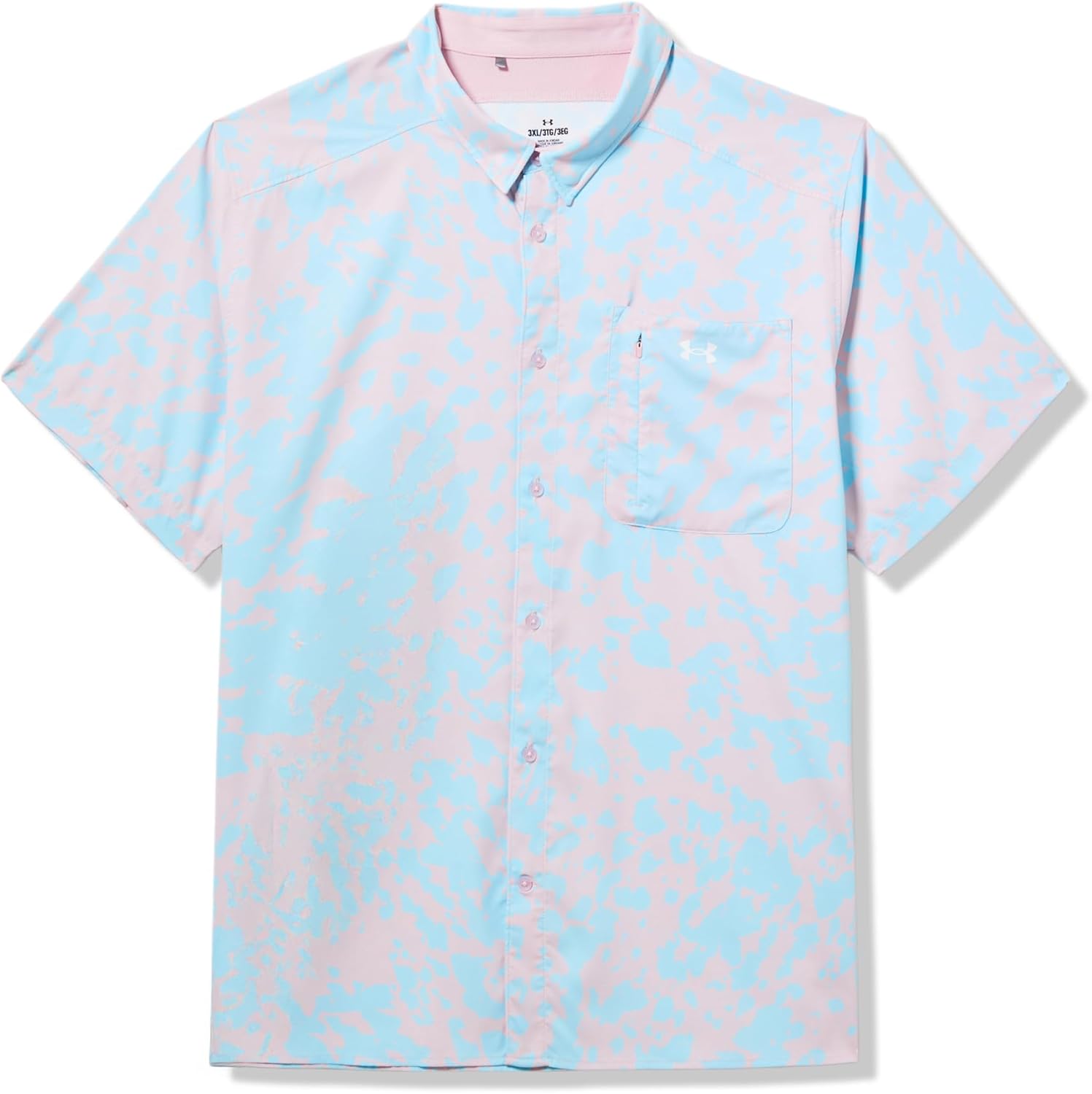 

Мужская футболка с коротким рукавом Under Armour Dockside, (647) Prime Pink/Stream/White