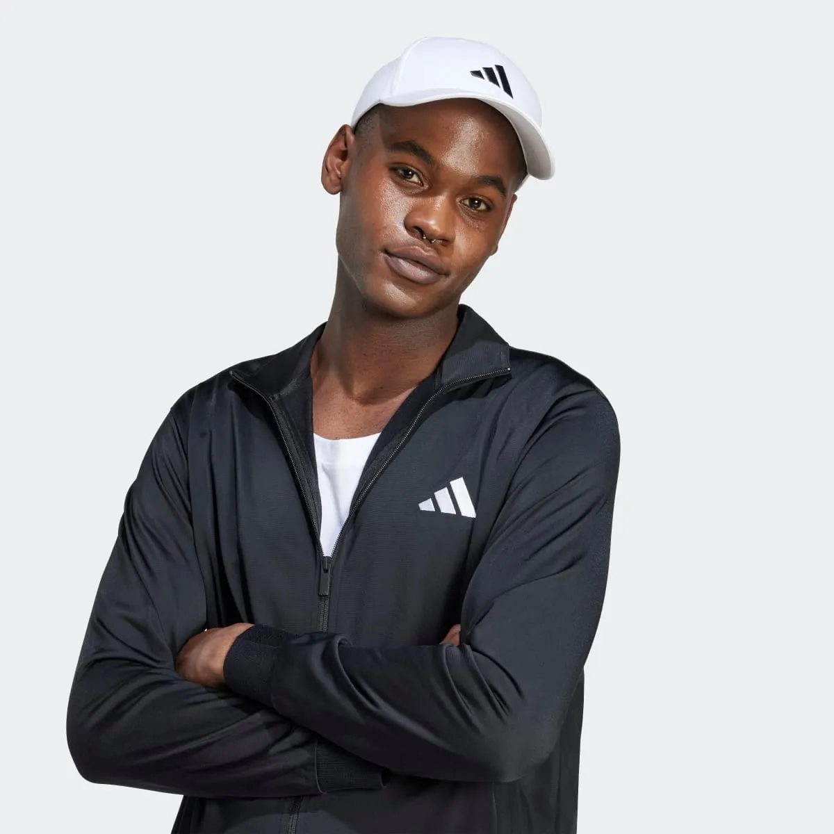 Мужской спортивный костюм adidas, черный — фото 4