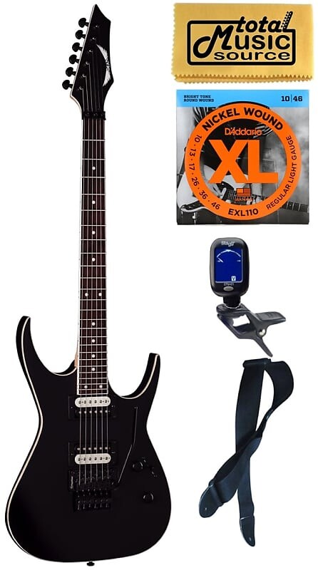 

Электрогитара Dean Exile X Electric Guitar, Floyd Rose, Black Satin, Bundle