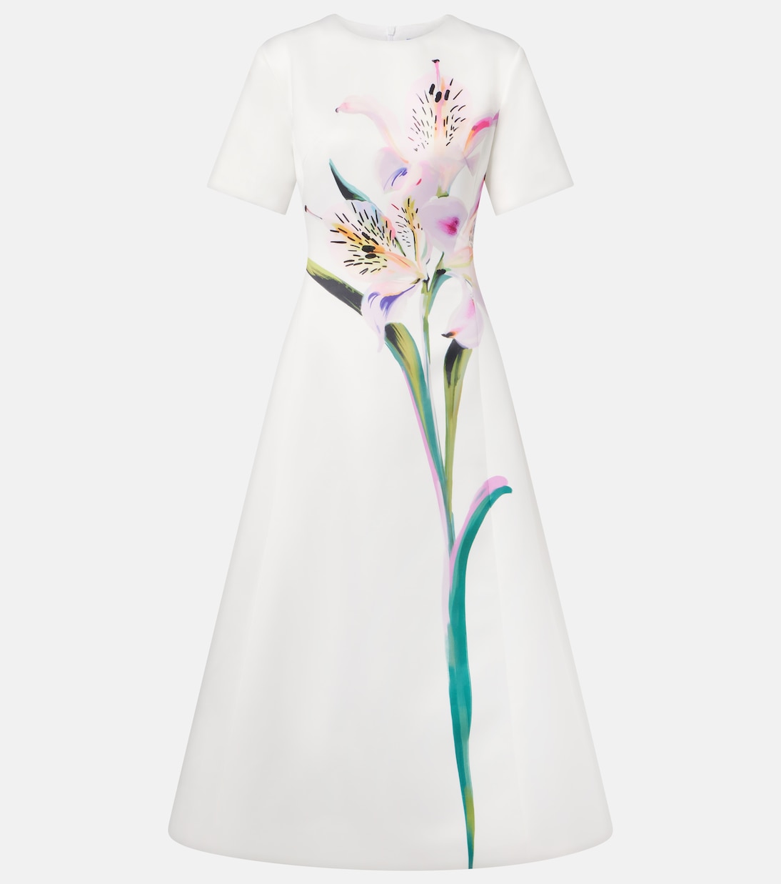 

Платье миди Caroline с цветочным принтом Leo Lin, Lily Print in Snow