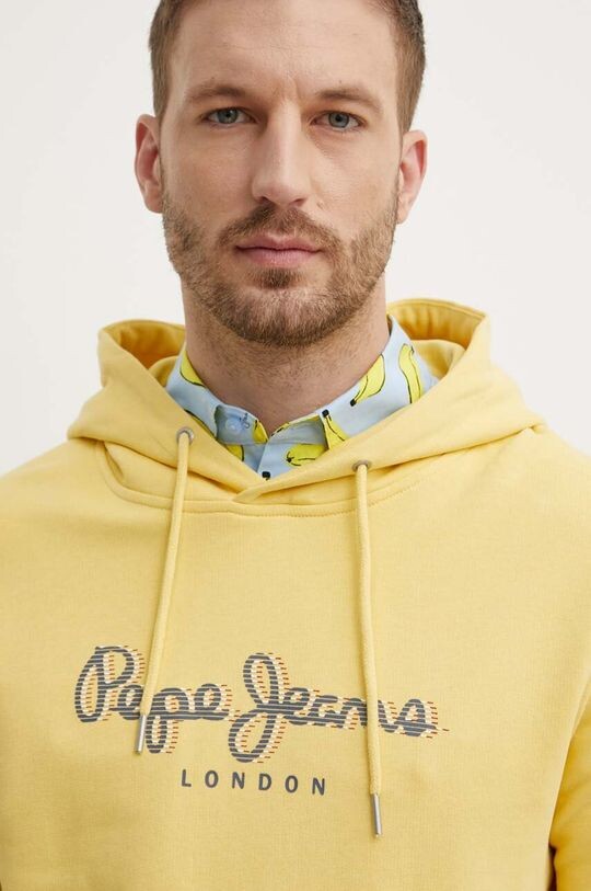

Толстовка SAUL HOODIE из хлопка Pepe Jeans, желтый