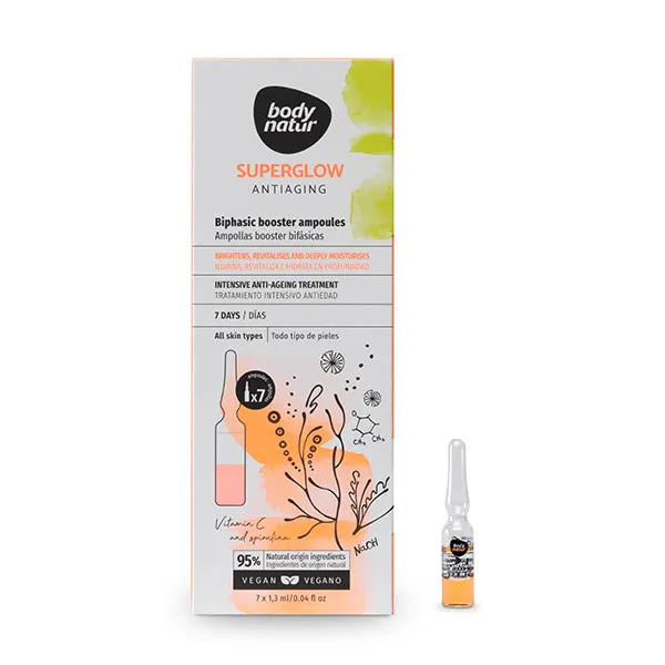 

Интенсивное антивозрастное лечение Superglow Ampollas Booster Body Natur, 2 UD