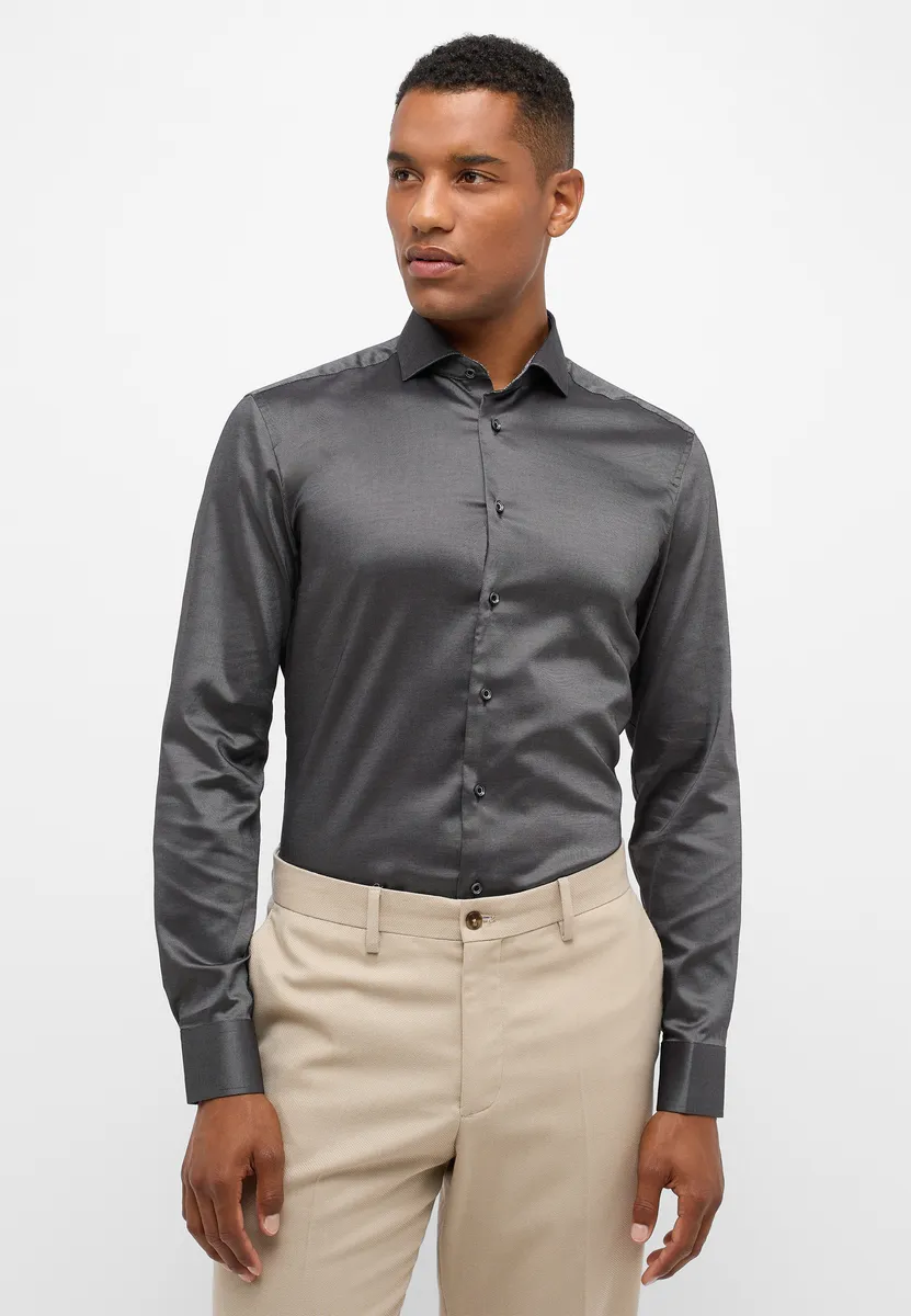 

Рубашка Eterna с длинными рукавами "SLIM FIT", антрацит