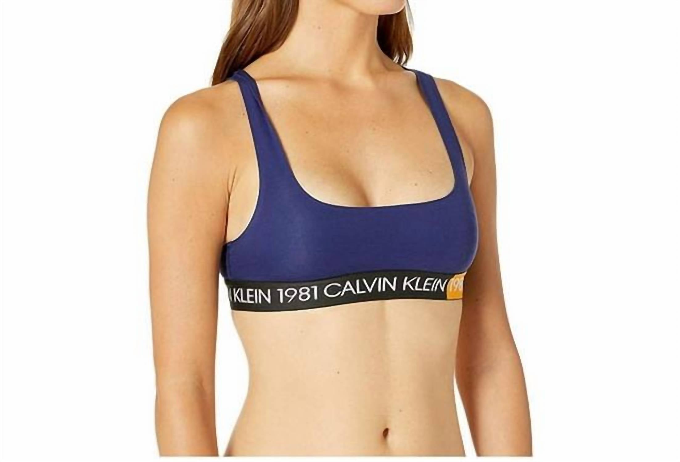 

1981 Смелый бюстгальтер без подкладки в цвете Purple Night Calvin Klein