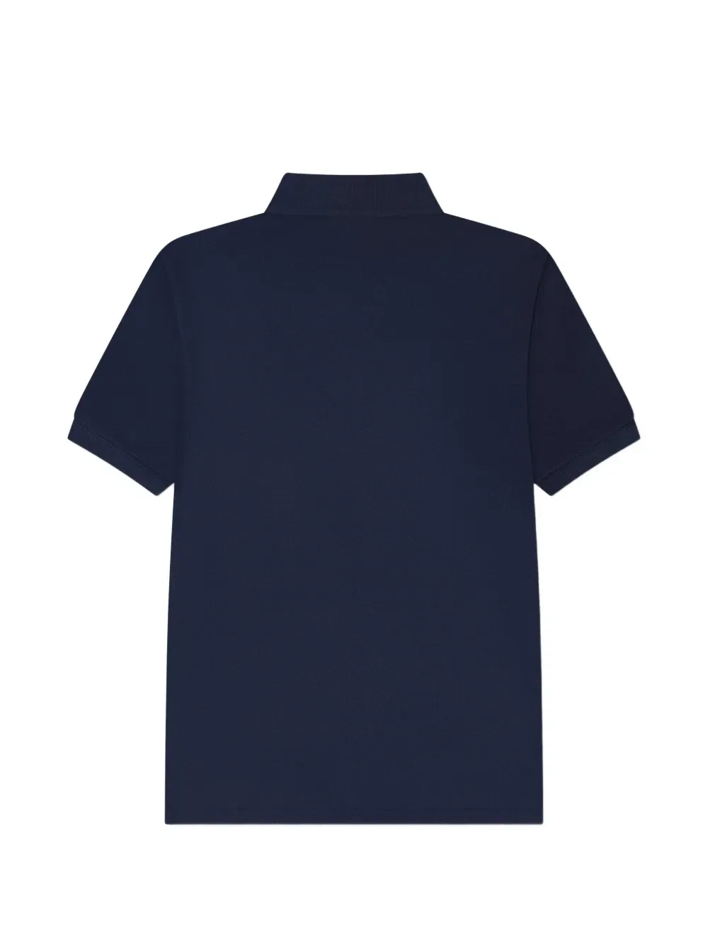 Хлопковая рубашка-поло с логотипом Lacoste Kids, синий — фото 2