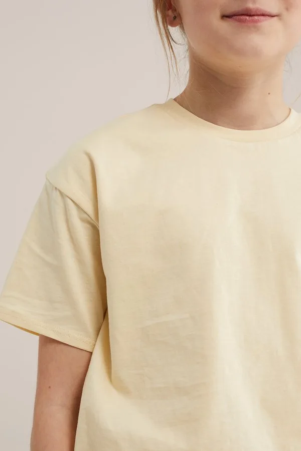 Простая футболка We Fashion, Light Yellow — фото 3