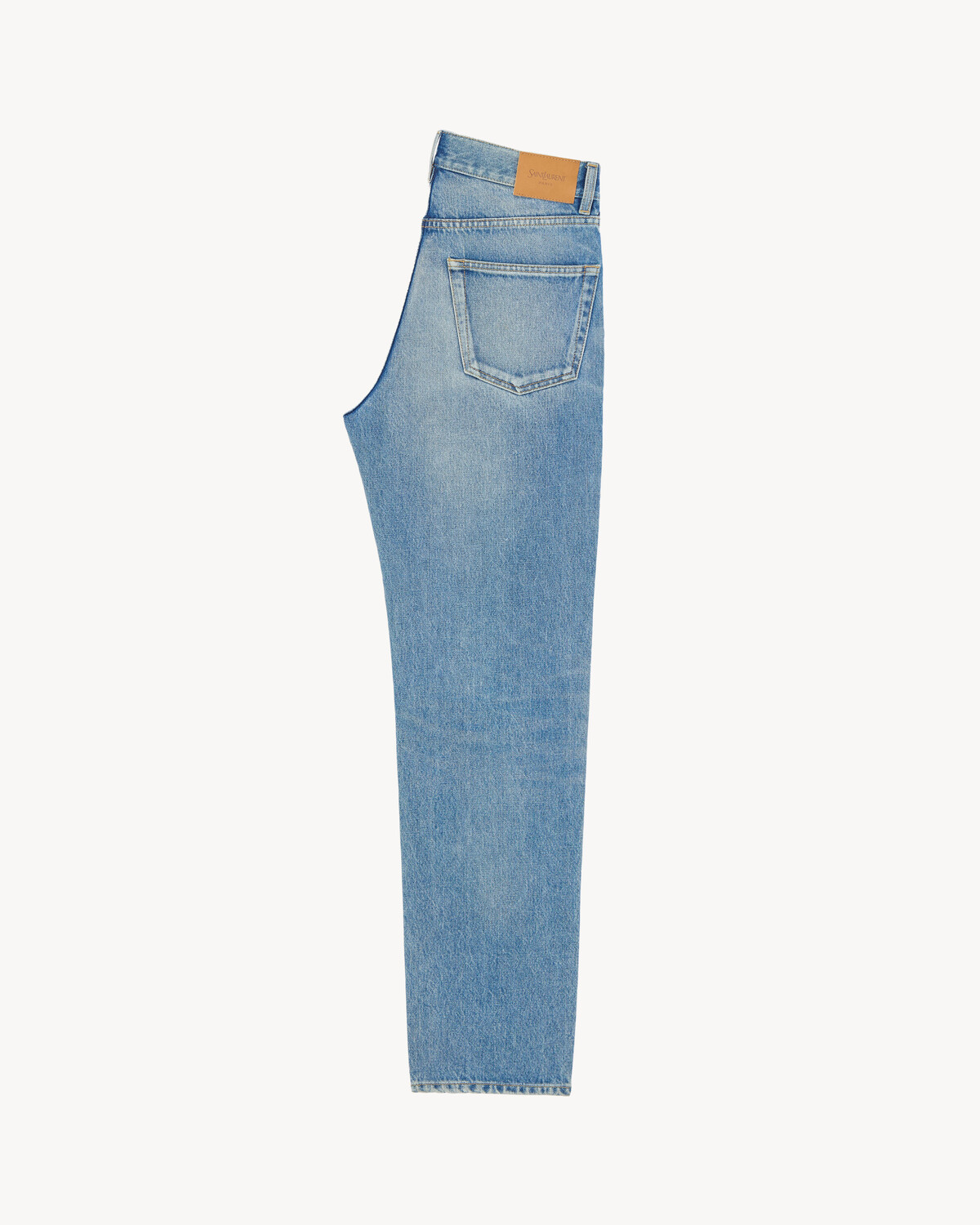 Джинсы MICK прямого кроя из денима цвета индиго ocean SAINT LAURENT, синий — фото 2