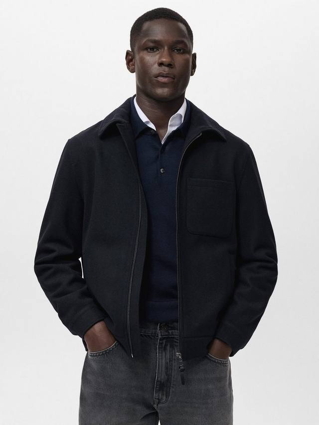 

Куртка Gael с застежкой-молнией на всю длину Mango, Navy