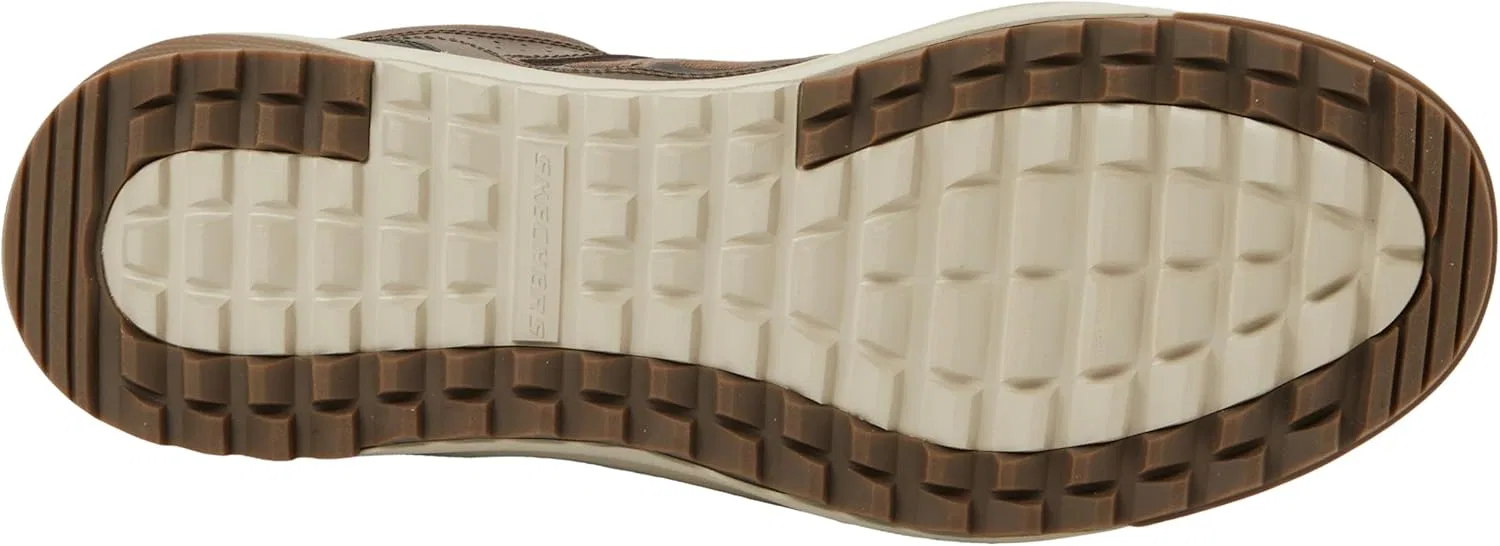 Мужские кроссовки Skechers Urban Street Hiker, Brown Leather Textile Trim — фото 2