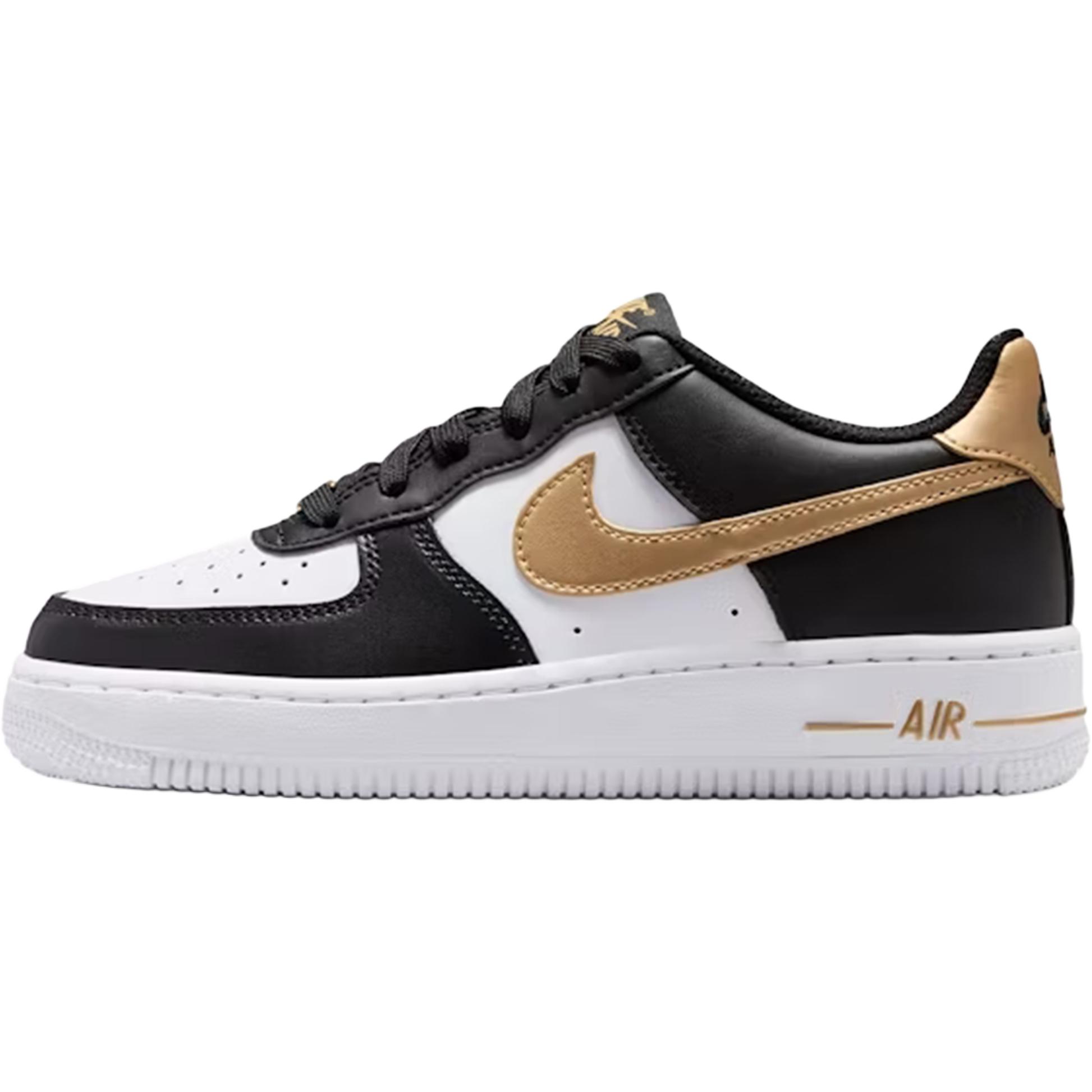 

Nike Air Force 1 Low top детские скейтбординг кроссовки black white для подростков