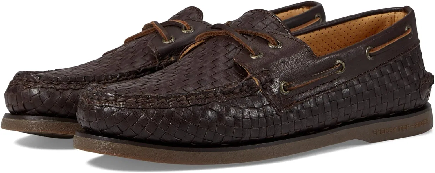 Мужские золотые мокасины от Sperry в комплекте с двумя роскошными туфлями