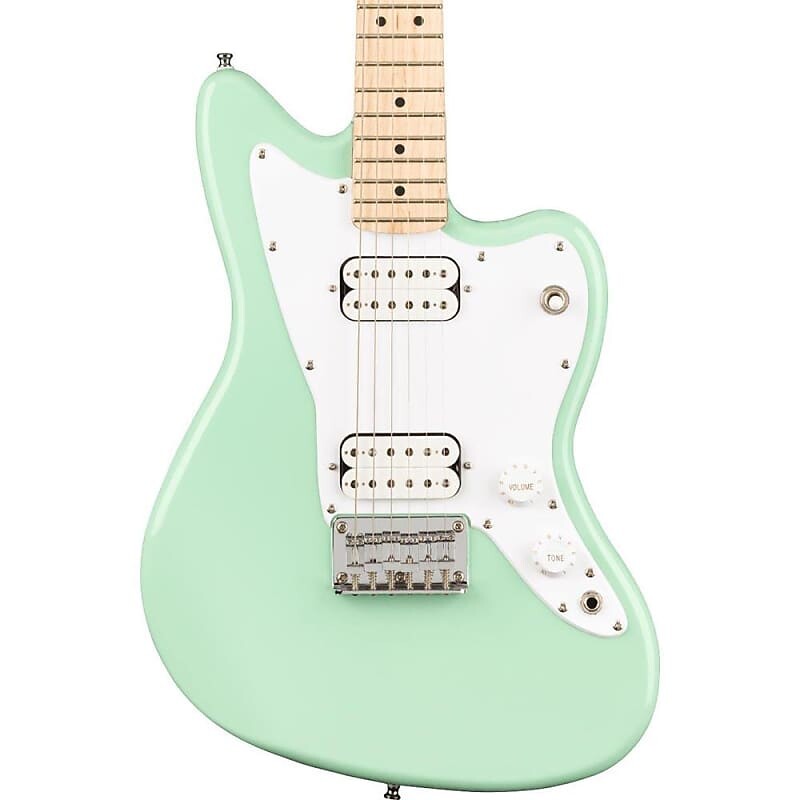 

Электрогитара Squier Mini Jazzmaster HH Maple, White Pickguard Surf Green
