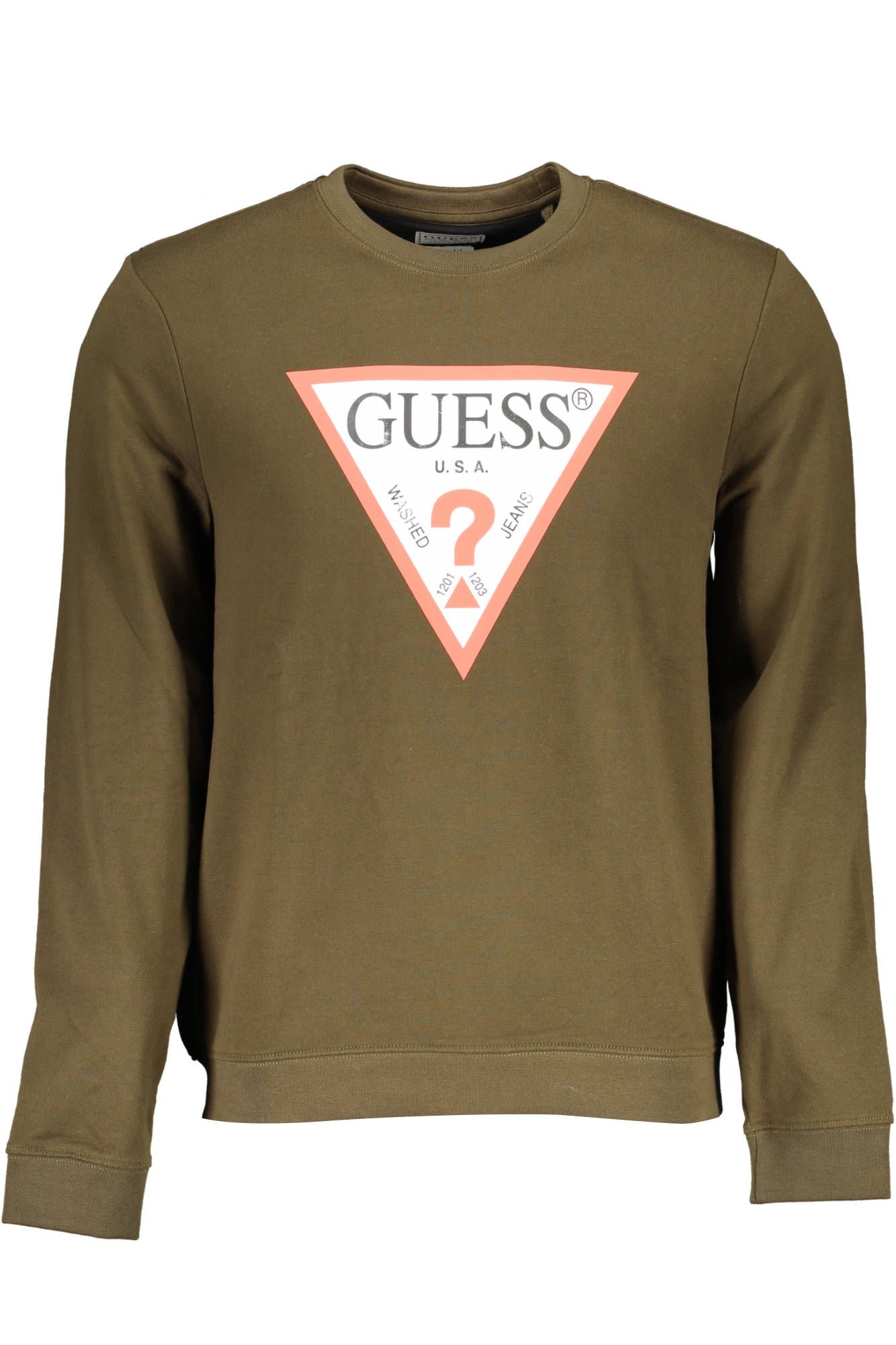 

Зеленый хлопковый мужской свитер Guess Shoes