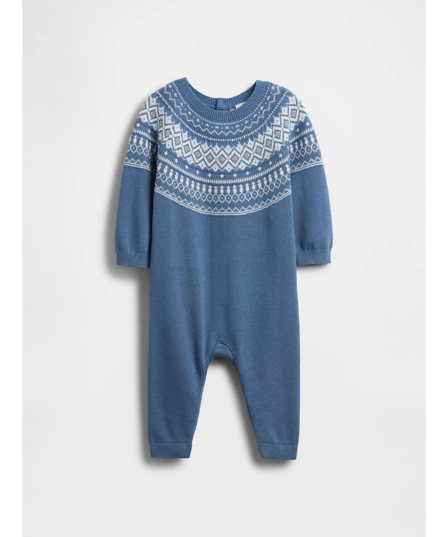 (K) Вязаный комбинезон в стиле Fair Isle (для малышей) GAP, BAINBRIDGE_BLUE
