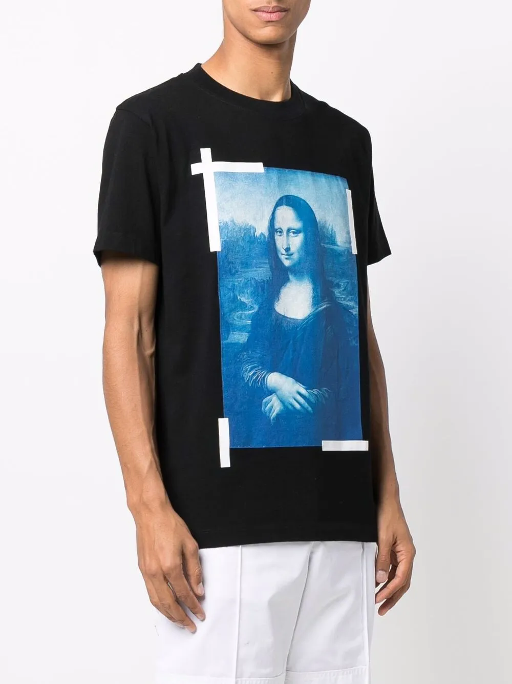 Футболка с принтом Monalisa OFF-WHITE, черный — фото 3