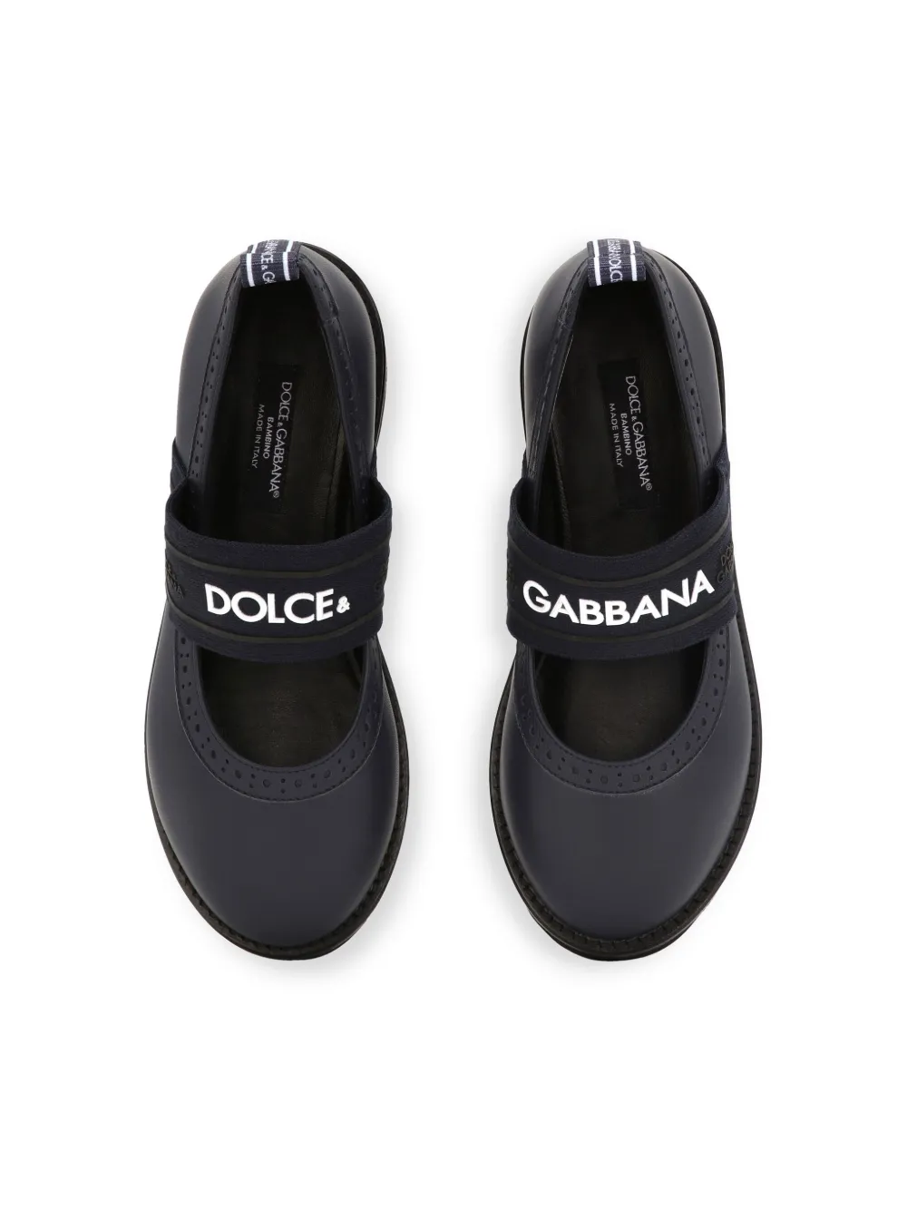 Балетки с принтом Dolce & Gabbana Kids, черный — фото 4