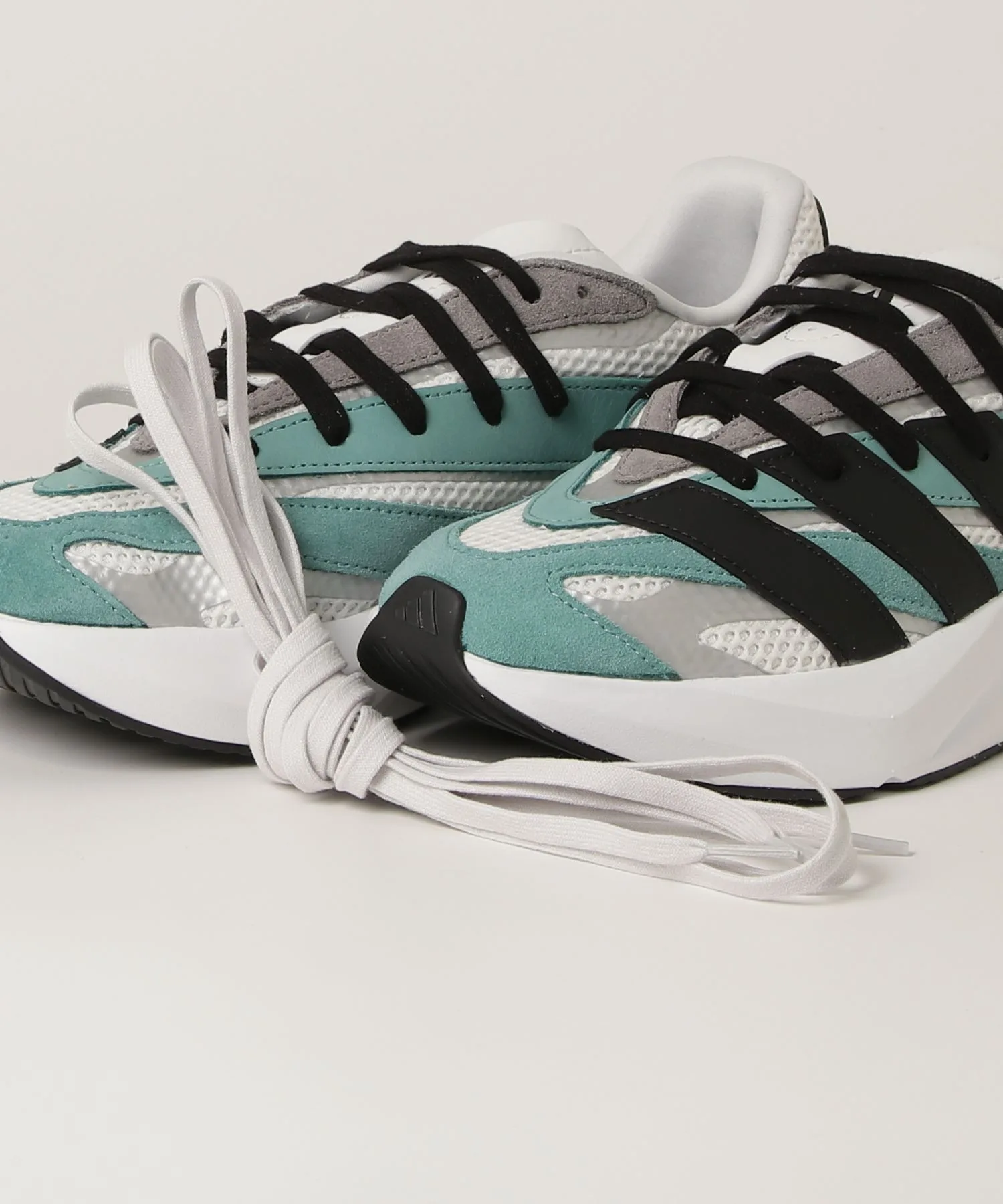 Мужские кроссовки с технологией Lightstrike adidas Light Blaze бело-зелёные — фото 4