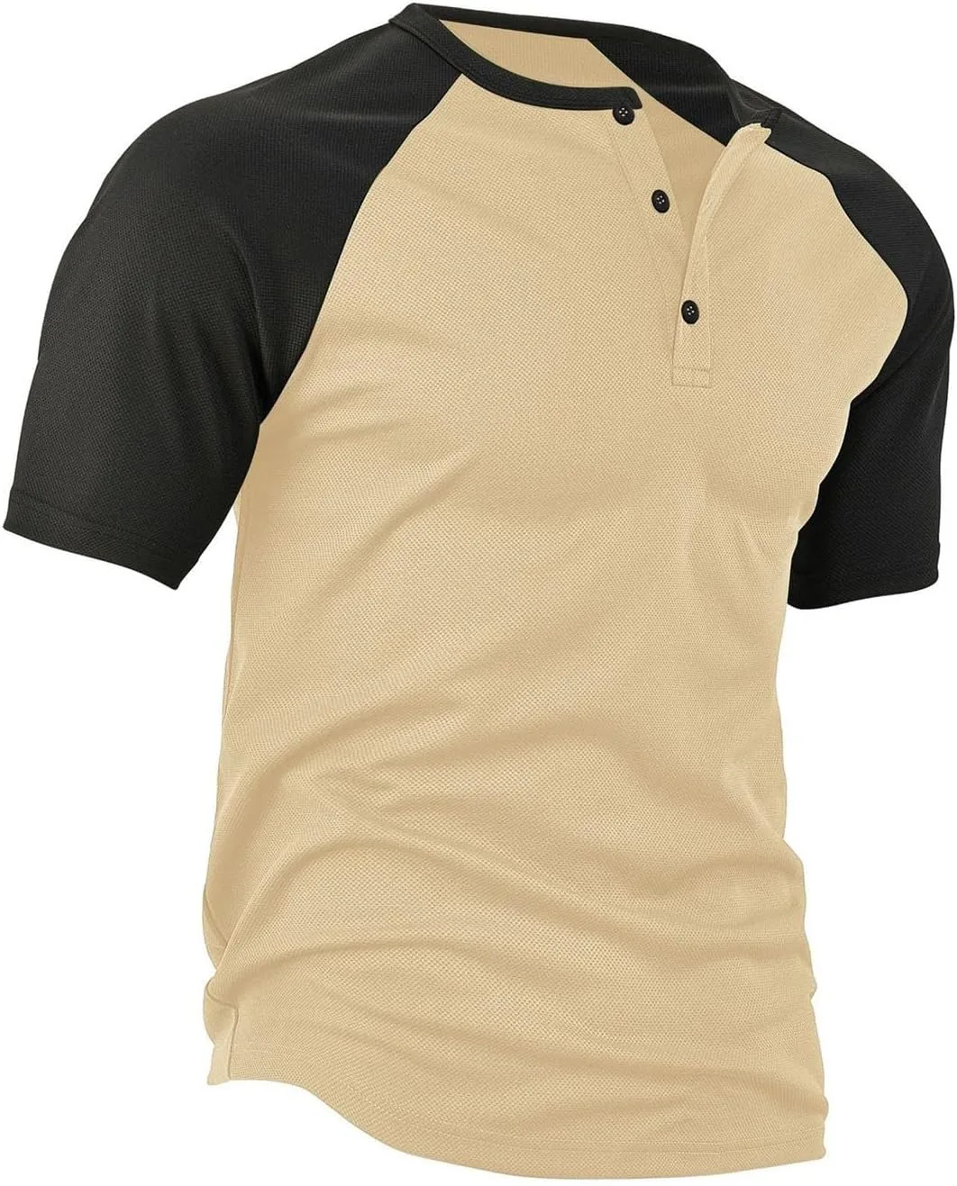 Мужская футболка с коротким рукавом Casual Trendy в европейском стиле Color Blocked с кнопками на воротнике и ананасовым принтом — фото 4