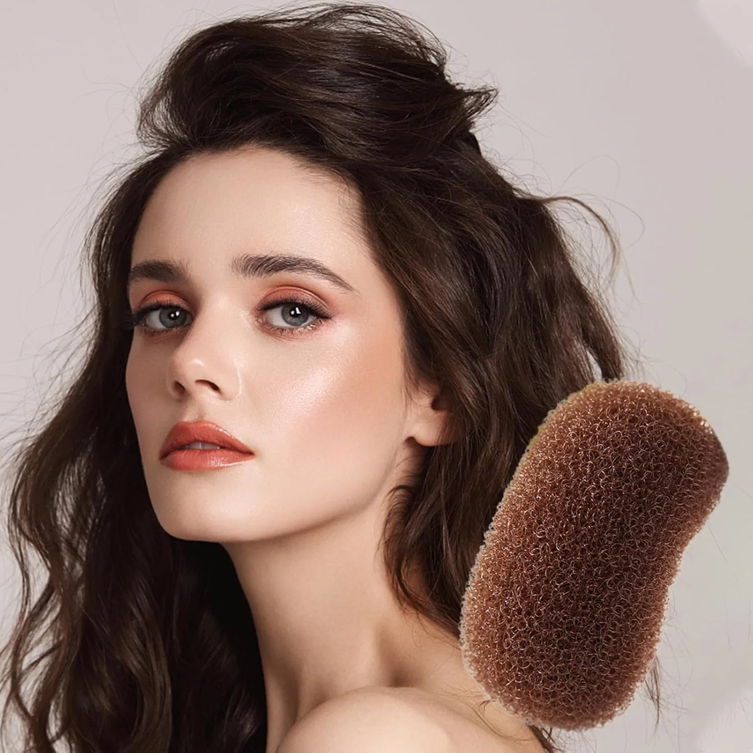 Заколка-невидимка для придания объема волосам Bump It Hair Gifyym, Coffee — фото 3
