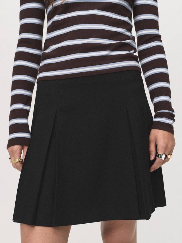 

Гранж плиссированная мини-юбка Mango, Black