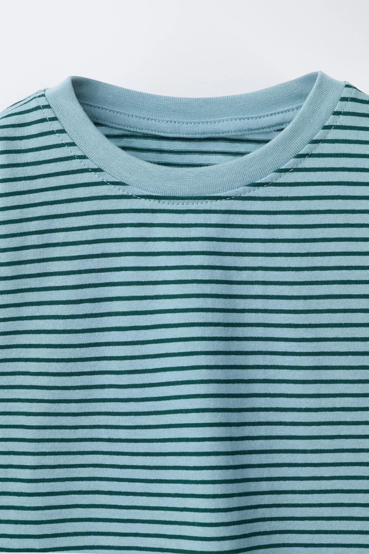 Набор из 2 полосатых футболок Zara, зеленый/синий — фото 4